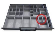 Magazijnbak 80x53x54mm grijs