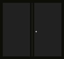 Bovenkast met 1 legplank, 684 mm ZWART