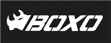 Dichte achterwand met BOXO logo