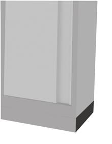 Bodem zijpaneel 500mm hoge kast