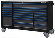 Gereedschapwagen 19 laden 72" zwart/blau