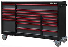 Gereedschapwagen 19 laden 72" zwart/rood