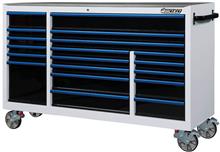 Gereedschapwagen 19 laden 72" wit/blauw