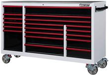 Gereedschapwagen 19 laden 72" wit/rood