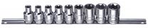 1/2" TX-E socket rail set 9pc 